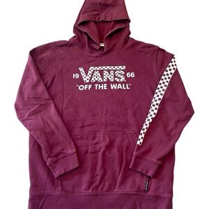 Vans Maroon Hoodie with Logo